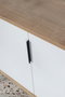 Hanah Home Sırma 4815 Consola Roble Zafiro y Blanco